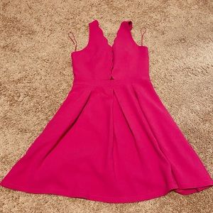 Magenta cocktail dress